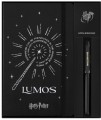 Moleskine Magiczny Zestaw Harry Potter: czarny notatnik L (w linię) z świecącym w ciemności napisem Lumos oraz czarny długopis Kaweco. - 2961955