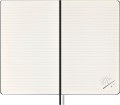 Moleskine Magiczny Zestaw Harry Potter: czarny notatnik L (w linię) z świecącym w ciemności napisem Lumos oraz czarny długopis Kaweco. - 2961961