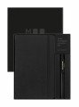 Moleskine x Kaweco: czarny zestaw z notatnikiem L w linie i piórem kulkowym 0.7mm. Elegancki duet w pudełku. - 2961964