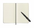 Moleskine x Kaweco: czarny zestaw z notatnikiem L w linie i piórem kulkowym 0.7mm. Elegancki duet w pudełku. - 2961968