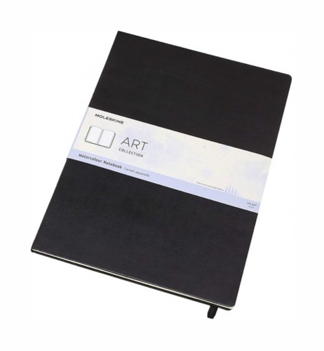 MOLESKINE Notatnik w formacie A3 60 stron papieru akwarelowego o gramaturze 200 g/m2, nadaje się do pracy z dużą ilością wody i technikami mokrymi. - 2961971