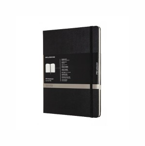 Moleskine notatnik Pro A4 w twardej oprawie  192 stron, z numerowanymi stronami, spisem treści i dedykowanymi sekcjami na projekty.