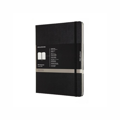 Moleskine notatnik Pro A4 w twardej oprawie  192 stron, z numerowanymi stronami, spisem treści i dedykowanymi sekcjami na projekty. - 2961987