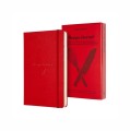 Moleskine Czerwony notatnik Passions to elegancki, 400 stron przepiśnik w twardej oprawie i etui, który dzięki dedykowanemu układowi stron oraz naklejkom pozwala na profesjonalne archiwizowanie rodzin - 2961991