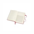 Moleskine Czerwony notatnik Passions to elegancki, 400 stron przepiśnik w twardej oprawie i etui, który dzięki dedykowanemu układowi stron oraz naklejkom pozwala na profesjonalne archiwizowanie rodzin - 2961994