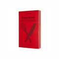 Moleskine Czerwony notatnik Passions to elegancki, 400 stron przepiśnik w twardej oprawie i etui, który dzięki dedykowanemu układowi stron oraz naklejkom pozwala na profesjonalne archiwizowanie rodzin - 2961992
