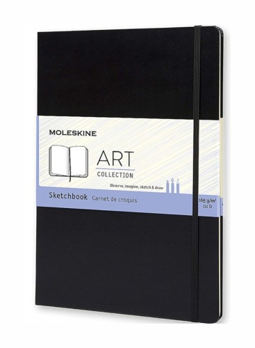 MOLESKINE Szkicownik A4 (21x29,7cm), twarda oprawa, 96 stron, czarny - 2962052