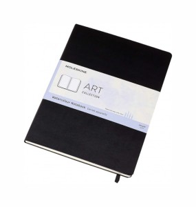 MOLESKINE Notes Art Watercolour A4 (21x29,7cm), 60 stron, czarny