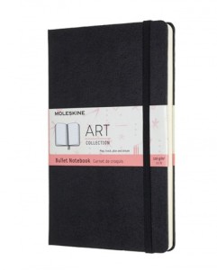 MOLESKINE Notes L (13x21cm) Art Bullet w kropki, twarda oprawa, 160 stron, czarny