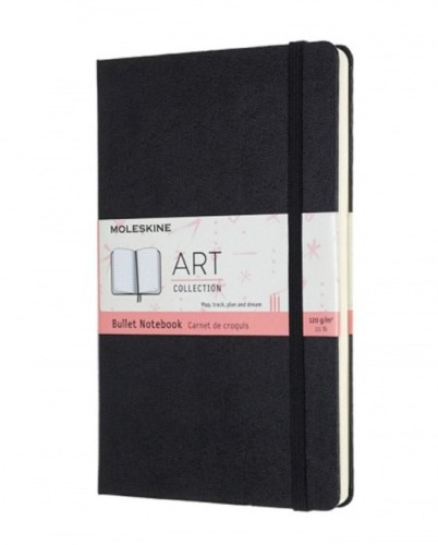 MOLESKINE Notes L (13x21cm) Art Bullet w kropki, twarda oprawa, 160 stron, czarny - 2962075