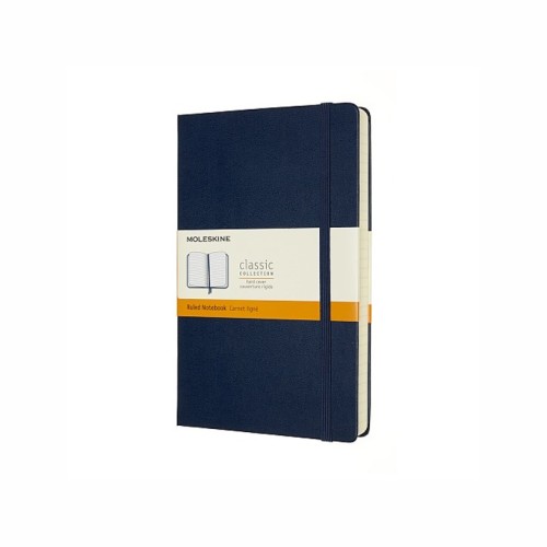 MOLESKINE Notes Classic L (13x21 cm) w linie, twarda oprawa, sapphire blue, 400 stron, niebieski - 2962078