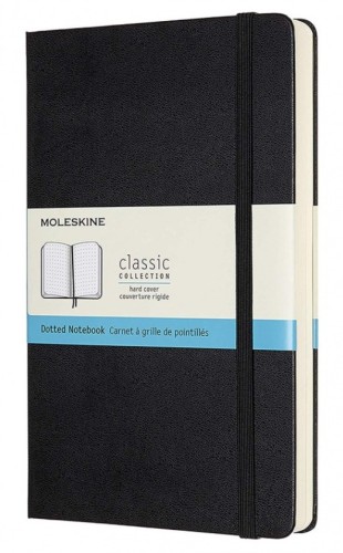 MOLESKINE Notes Classic L (13x21cm) w kropki, twarda oprawa, 400 stron, czarny - 2962083