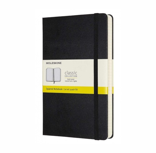MOLESKINE Notes Classic L (13x21cm), w kratkę, miękka oprawa, 400 stron, czarny - 2962106