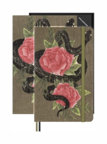 MOLESKINE Notes  Snake Roses 2025, L, 13x21cm, w linie, w pudełku - 2962121