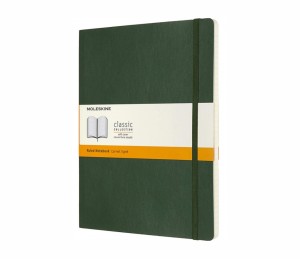 MOLESKINE Notes Classic XL (19x25cm) w linie, twarda oprawa, myrtle green, 192 strony, zielony