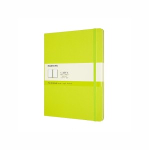 MOLESKINE Notes Classic, XL, 19x25cm, gładki, twarda oprawa, 192 strony, lemon green