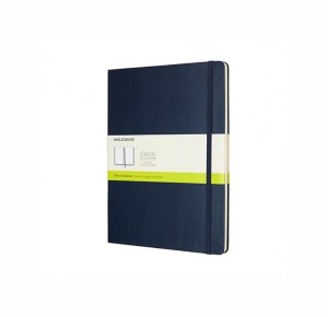 MOLESKINE Notes Classic XL (19x25cm) gładki, twarda oprawa, sapphire blue, 192 strony, niebieski