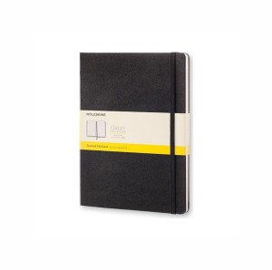 MOLESKINE Notes Classic XL (19x25cm) w kratkę, twarda oprawa, 192 strony, czarny