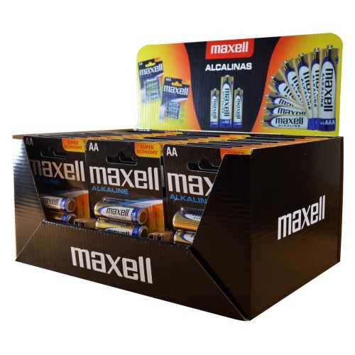 MAXELL ALKALINE LR6 AA 4PK DISPLAY (30 op. blistrów/120szt baterii) - 2962226