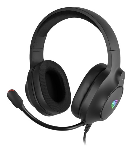 GENESIS SŁUCHAWKI NAUSZNE NEON 213 RGB Z MIKROFONEM CZARNE - 2964474