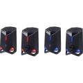 DEFENDER GŁOŚNIKI ROCKET 2.0 6W LED USB CZARNE 65094 - 2962529