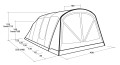 Outwell Florida 6 Air 6 os. Zielony Namiot tunelowy - 2962670