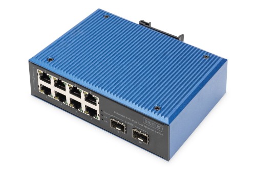 Digitus Przemysłowy 8+2 portowy przełącznik Fast Ethernet - 2962783