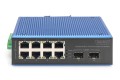 Digitus Przemysłowy 8+2 portowy przełącznik Fast Ethernet - 2962780