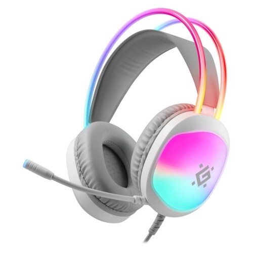 DEFENDER SŁUCHAWKI Z MIKROFONEM ECLIPSE RGB BIAŁE 62440 - 2964462