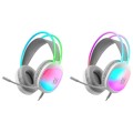 DEFENDER SŁUCHAWKI Z MIKROFONEM ECLIPSE RGB BIAŁE 62440 - 2964463