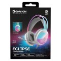 DEFENDER SŁUCHAWKI Z MIKROFONEM ECLIPSE RGB BIAŁE 62440 - 2964473