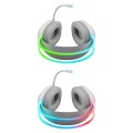 DEFENDER SŁUCHAWKI Z MIKROFONEM ECLIPSE RGB BIAŁE 62440 - 2964468