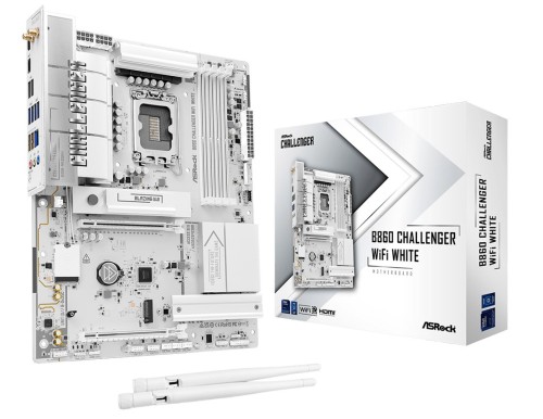 Asrock B860 Challenger WiFi White Intel B860 LGA 1851 (Socket V1) ATX - 2964634