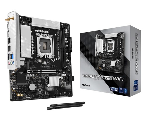 Asrock H810M-X Gen5 WiFi Intel H810 LGA 1851 (Socket V1) micro ATX - 2964640