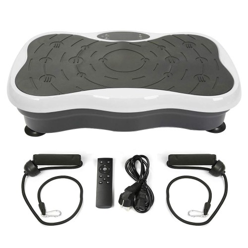 Extralink Moonwalk Spin Move Platofrma Wibracyjna do Cwiczen Fitness 200W biala - 2964741