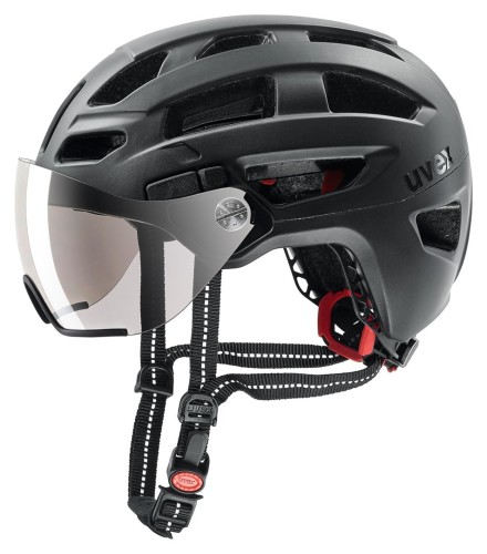 Kask rowerowy UVEX Finale visor 56-61cm, black matt - 2964926