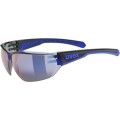 Okulary rowerowe UVEX Equate, black/blue matt/mirror blue - 2964968
