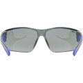 Okulary rowerowe UVEX Equate, black/blue matt/mirror blue - 2964972