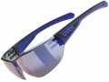 Okulary rowerowe UVEX Equate, black/blue matt/mirror blue - 2964971