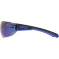 Okulary rowerowe UVEX Equate, black/blue matt/mirror blue - 2964969