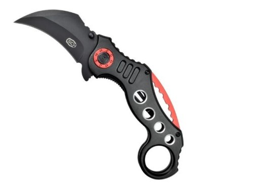 Nóż SCK Steel Claw Knives Karambit K29 czarno-czerw - 2965052