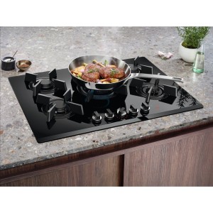 Płyta gazowa ELECTROLUX KGG75362K 75 cm | 4 palniki | ruszty żeliwne | zapłon elektryczny | czarny