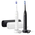 Szczoteczka soniczna Philips 7100 HX7429/02 do zębów, dla dorosłych, Sonic toothbrush, Codzienna pielęgnacja, Ochrona dziąseł, Delikatna, Wybielanie, 62000 ruchów na minutę, Czarna, Biała, 2 min, 4 x - 2794228