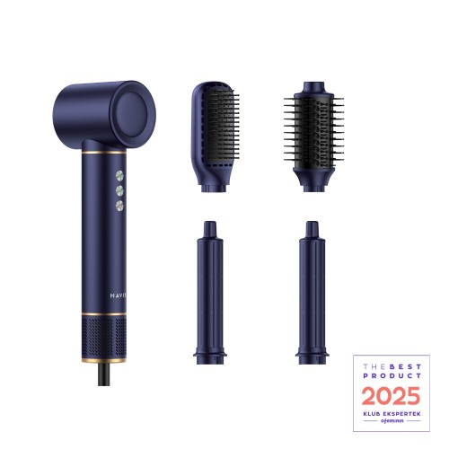 Suszarka do włosów Havit HD634-EU (niebieski) (WYPRZEDAŻ) - 2547370