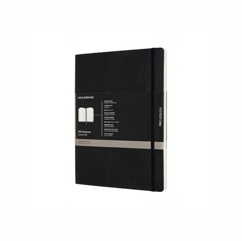 MOLESKINE Notes PROFESSIONAL XL (19x25 cm), miękka oprawa, 192 strony, czarny - 2452189