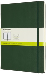 MOLESKINE Notes Classic XL (19x25cm) gładki, twarda oprawa, myrtle green, 192 strony, zielony