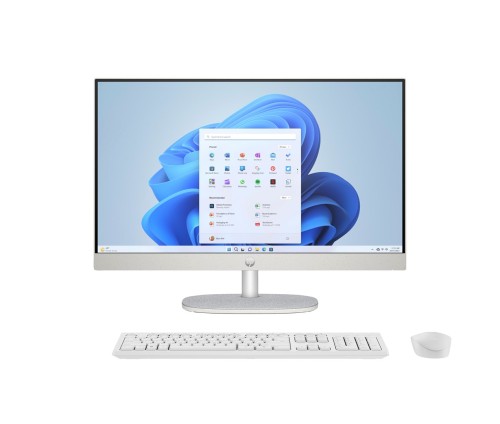HP AIO 24-cr0124nw i3-N300 23.8"FHD IPS 250nits AG 8GB DDR4 3200 SSD512 UHD Cam720p kB+Mouse Win11 Shell White 2Y - 2948863