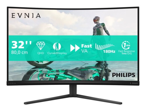 Philips Evnia 32M2C3500L/00 monitor komputerowy 80 cm (31.5") 2560 x 1440 px Quad HD LCD Czarny - 2146766