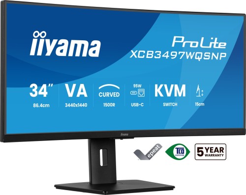Monitor iiyama XCB3497WQSNP-B1 34" - Płaski ekran - 86,4 cm - 2885056