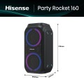 Hisense Party Rocket 160 Głośnik imprezowy Czarny 160 W - 2963896
